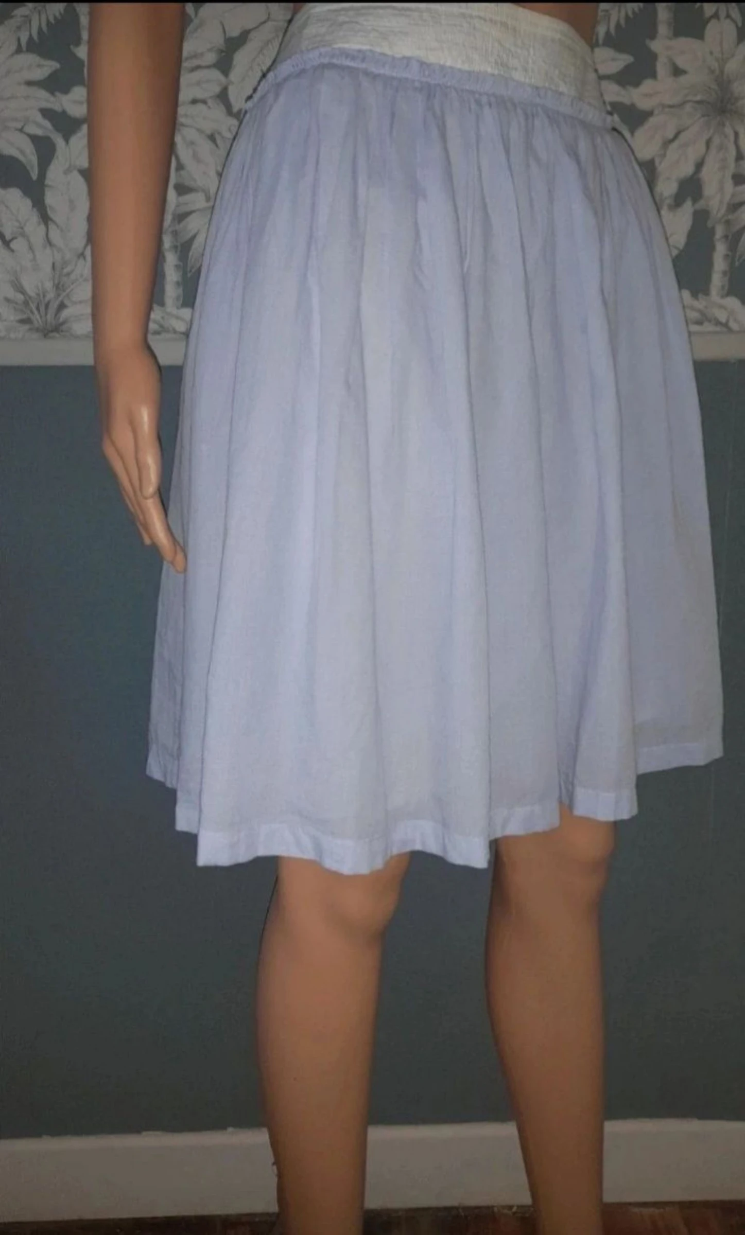 Falda Tara Jarmon azul talla 38 – photo 2